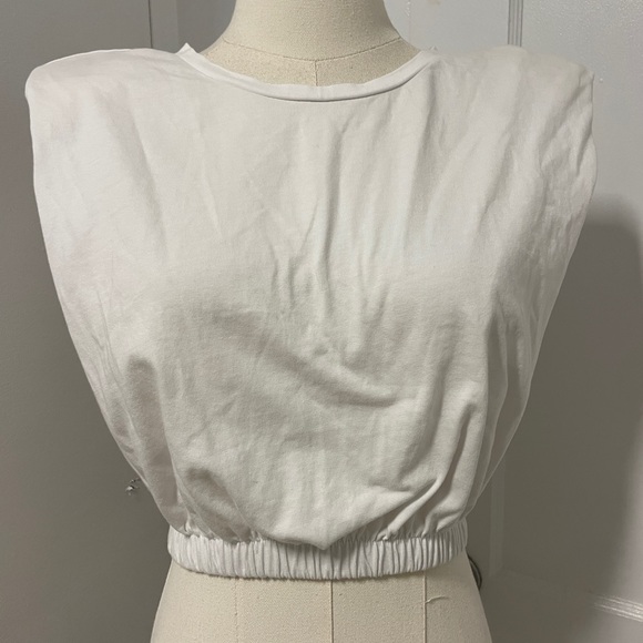 Zara Tops - Zara White Crop Top S
